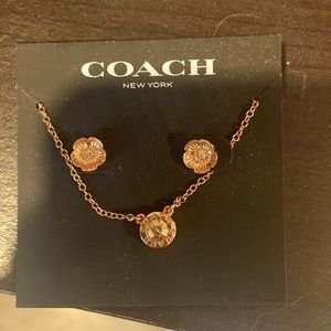 Coach Necklace/Earring Set